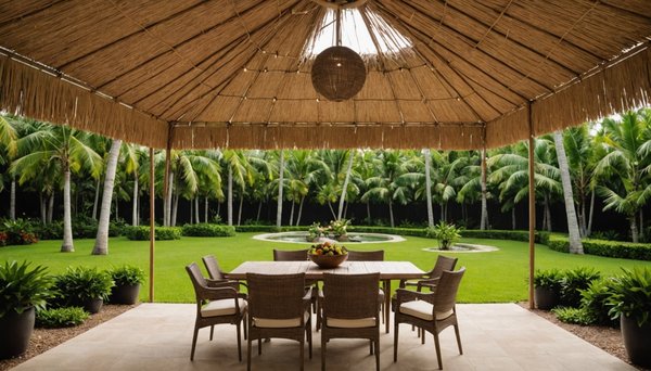 Ombre naturelle en toile de coco pour embellir votre extérieur